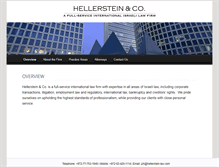 Tablet Screenshot of hellerstein-law.com